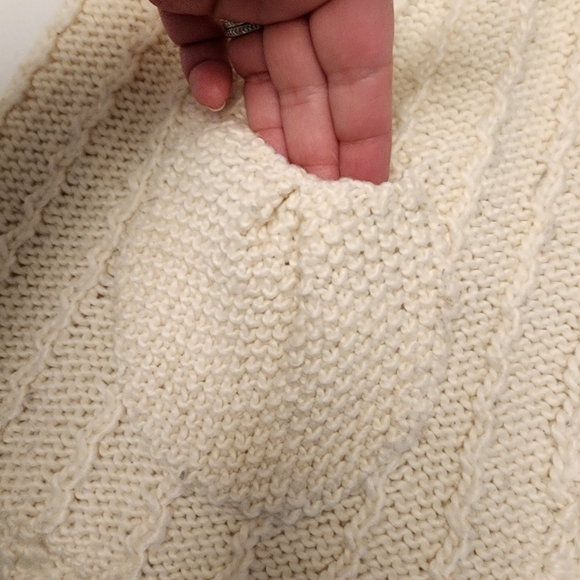 Saint Tropez White Cap Sleeve Knit Cardigan Sweater - Picture 11 of 13